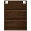 vidaXL Buffet haut Chêne marron 69,5x34x180 cm Bois d'ingénierie