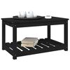 vidaXL Table de jardin noir 82,5x50,5x45 cm bois massif de pin