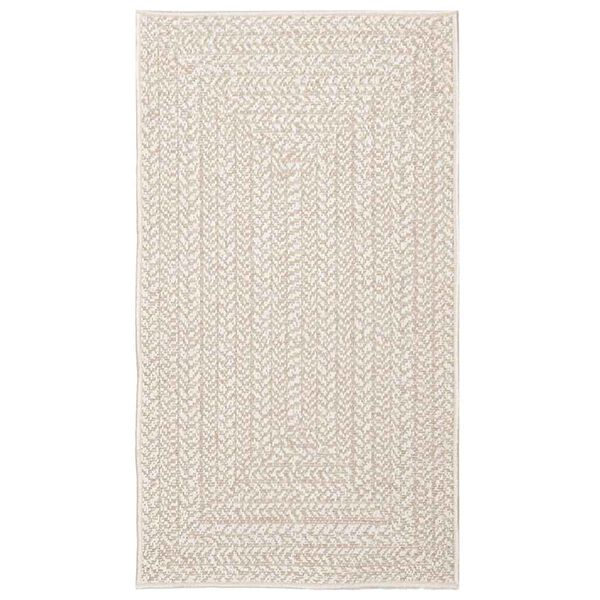 vidaXL Tapis ZIZUR cr&egrave;me 60x110 cm aspect de jute int&eacute;rieur ext&eacute;rieur