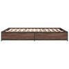 vidaXL Cadre de lit sans matelas ch&ecirc;ne marron 140x190 cm
