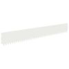 vidaXL Bordure de Pelouse 10 pcs 103 x 15 cm Acier Blanc