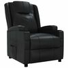 vidaXL Fauteuil inclinable Noir Similicuir