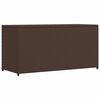 vidaXL Boîte de rangement de jardin marron 120x50x60 cm résine tressée