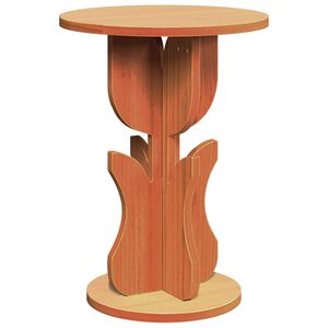 vidaXL Table basse Brun cire 39,5 x 39,5 x 53,5 cm Bois massif en pin