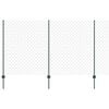 vidaXL Cl&ocirc;ture grillag&eacute;e avec poteau 25 x 1,4 m Acier recouvert de PVC