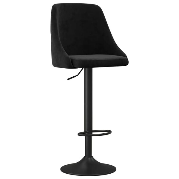 vidaXL Tabourets de bar lot de 2 noir velours