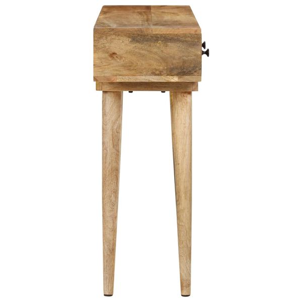 vidaXL Table console 118x30x77 cm Bois de manguier massif