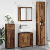vidaXL Ensemble de mobilier de salle de bain 4 pcs Bois Ancien