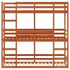 vidaXL Lit superposé triple sans matelas 75x190 cm bois de pin massif