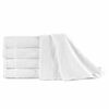 vidaXL Serviettes &agrave; main 5 pcs Coton 450 g/m&sup2; 50x100 cm Blanc