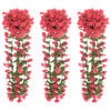 vidaXL Guirlandes de fleurs 3 pcs rose 85 cm