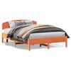 vidaXL Cadre de lit sans matelas cire marron 160x200cm bois pin massif