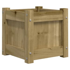 vidaXL Jardini&egrave;re 31x31x31 cm bois de pin impr&eacute;gn&eacute;
