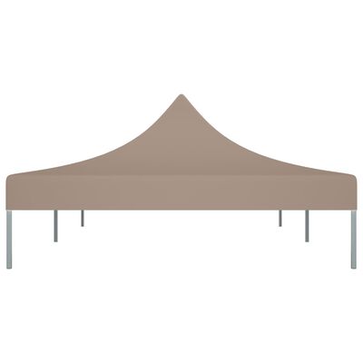 vidaXL Toit de tente de réception 6x3 m Taupe 270 g/m²