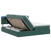 vidaXL Lit de rangement LED avec matelas Vert fonc&eacute; 180 x 200 cm