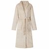 vidaXL Robe de bain sans capuche Beige m Flanelle