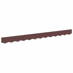 vidaXL Remplacement de lambrequin Rayure Marron 2,5 m Polyester