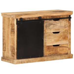 vidaXL Buffet 80x30x55 cm bois de manguier brut massif