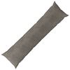 vidaXL Coussin avec oreiller HEERLEN Gris clair 40 x 145 cm Velours