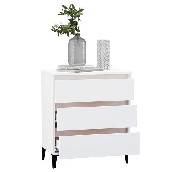 vidaXL Buffet Blanc 60x35x69 cm Bois d’ingénierie