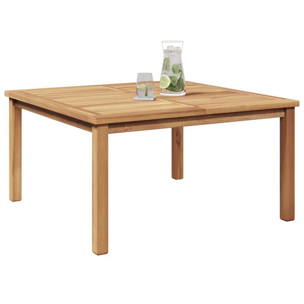 vidaXL Table basse Marron 85 x 85 x 45 cm Bois de teck massif