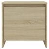 vidaXL Table de chevet ch&ecirc;ne sonoma 45x34x44,5 cm bois d'ing&eacute;nierie