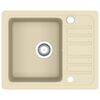 vidaXL &Eacute;vier de cuisine Granit Seul lavabo Beige