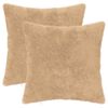 vidaXL Housse de coussin 2 pc HEERLEN Cr&egrave;me 50 x 50 cm