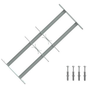 vidaXL Grille de s&eacute;curit&eacute; pour fen&ecirc;tres avec 2 barres transversales