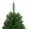 vidaXL Sapin de Noël artificiel à charnières avec support vert 120 cm