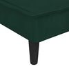 vidaXL Canap&eacute;-lit en forme de L vert fonc&eacute; 255x140x70 cm velours