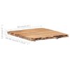 vidaXL Dessus de table Bois d'acacia massif 58x(50-60)x3,8 cm