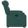 vidaXL Fauteuil inclinable vert foncé tissu