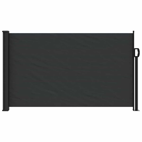 vidaXL Auvent lat&eacute;ral r&eacute;tractable noir 117x300 cm