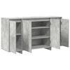 vidaXL Buffet Gris b&eacute;ton 135 x 41 x 75 cm Bois d'ing&eacute;nierie