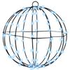 vidaXL Boule Blanc froid 30 x 30 x 32 cm m&eacute;tal 96 LED