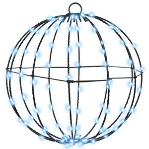 vidaXL Boule Blanc froid 30 x 30 x 32 cm m&eacute;tal 96 LED