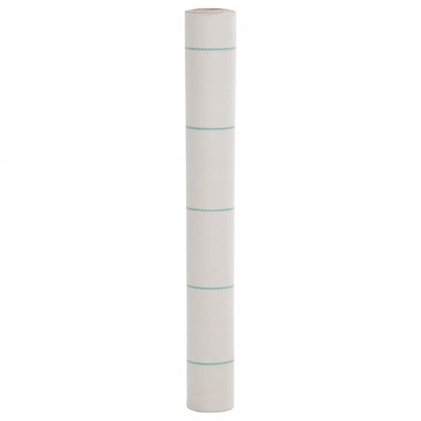 vidaXL Membrane anti-mauvaises herbes blanc 1x100 m PP