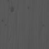 vidaXL T&ecirc;te de lit Gris 156x4x100 cm Bois massif de pin