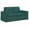 vidaXL Canap&eacute; 2 pcs Vert fonc&eacute; 182 x 80 x 82 cm tissu