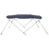 vidaXL Toit bimini &agrave; 4 arceaux parois lat&eacute;rales 243x(200-213)x137 cm