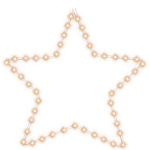 vidaXL Figure d'&eacute;toile de No&euml;l avec 48 LED blanc chaud 56 cm