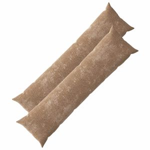 vidaXL Housse de coussin 2 pcs HEERLEN Marron 40 x 145 cm