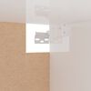 vidaXL Garde-robe blanc brillant 100x32,5x35 cm bois d'ingénierie