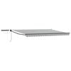 vidaXL Auvent r&eacute;tractable &eacute;lectrique Anthracite et blanc 4,5 &times; 3 m