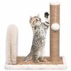vidaXL Arbre &agrave; chat avec brosse de toilettage en arche et grattoir