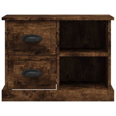 vidaXL Table de chevet chêne fumé 60x35,5x45 cm