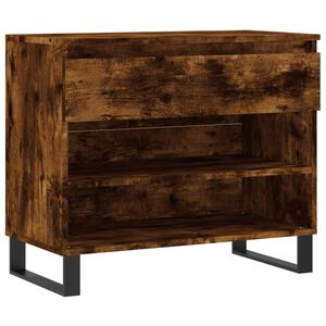 vidaXL Armoire &agrave; chaussures Ch&ecirc;ne fum&eacute; 70x36x60 cm Bois d'ing&eacute;nierie