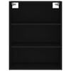 vidaXL Buffet haut Noir 69,5x34x180 cm Bois d'ingénierie