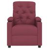 vidaXL Fauteuil inclinable Rouge bordeaux Tissu